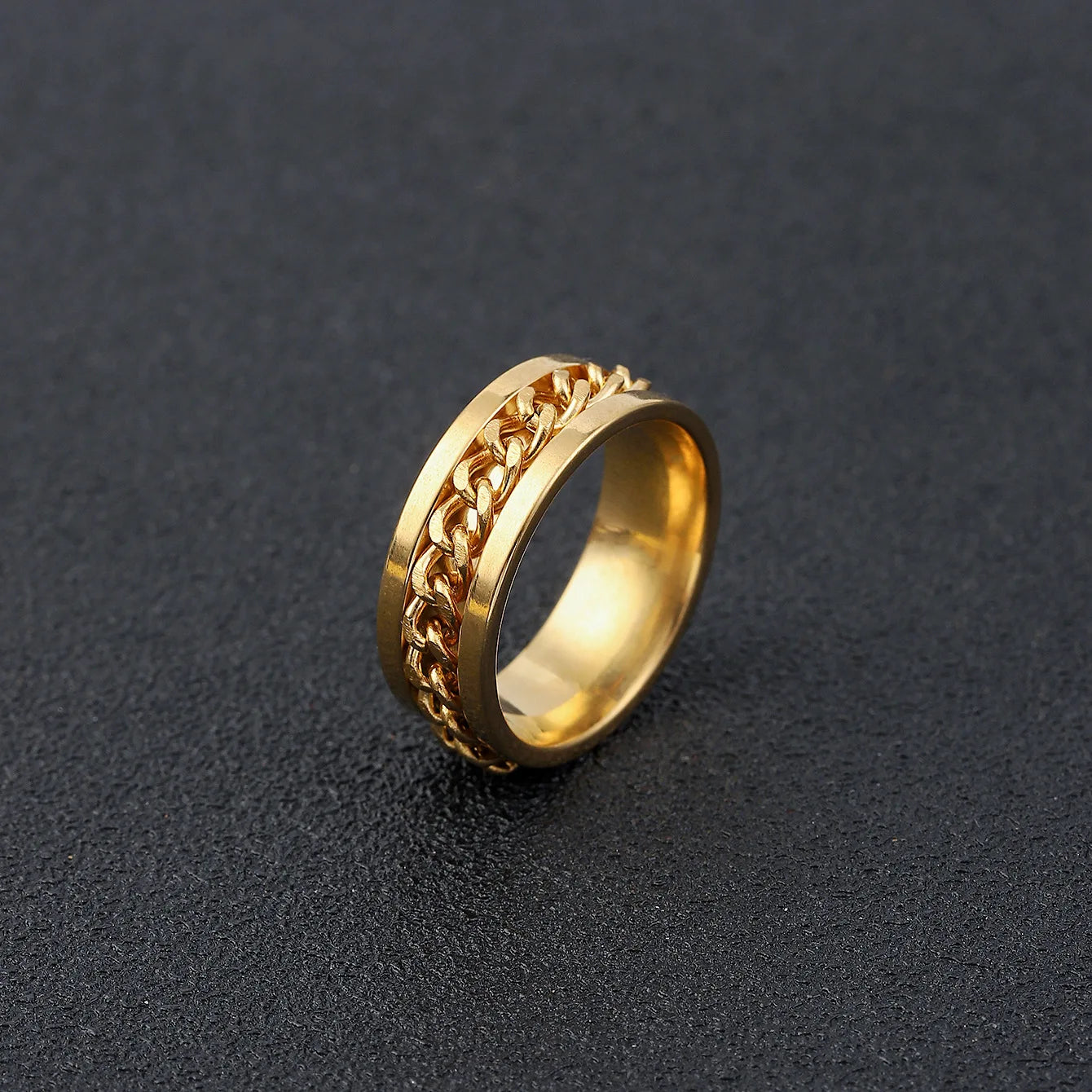 Rotating Chain Finger Ring -  - #tag2#