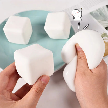 Squishy Flexible Tofu Stress Cubes