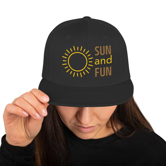 Snapback Hat - Sun and Fun - Snapback Hat - #tag2#