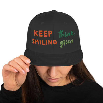 Snapback Hat - Think Green - Snapback Hat - #tag2#