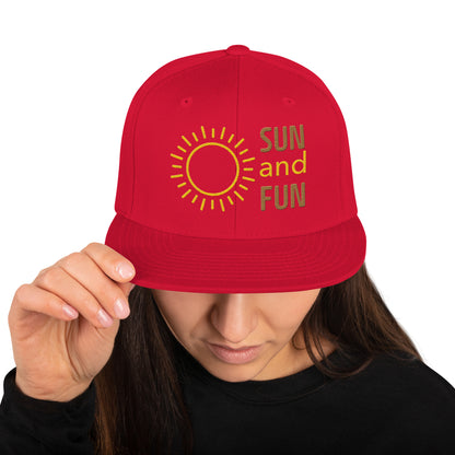 Snapback Hat - Sun and Fun -  - #tag2#