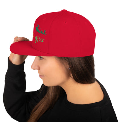 Snapback Hat - Think Green -  - #tag2#