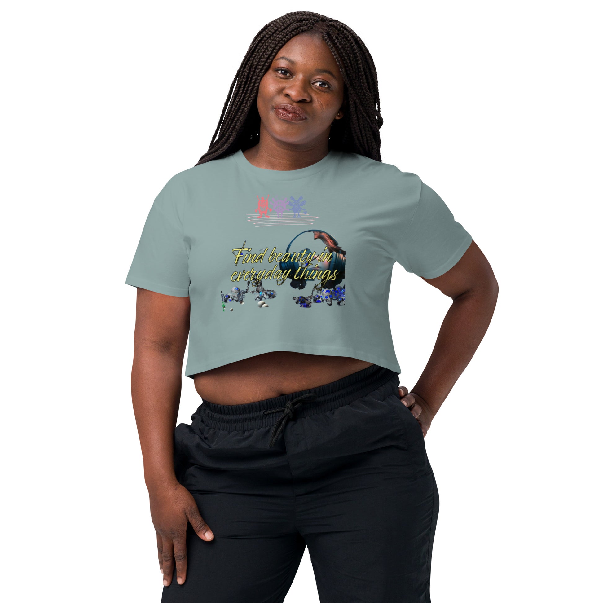 Women’s crop top - Find Beauty -  - #tag2#