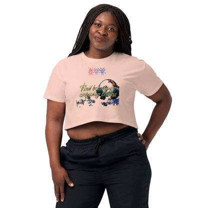 Women’s crop top - Find Beauty -  - #tag2#